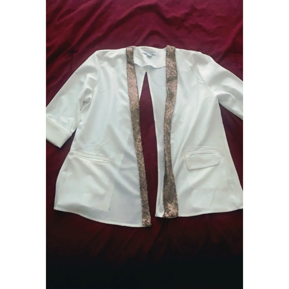 White split blazer
